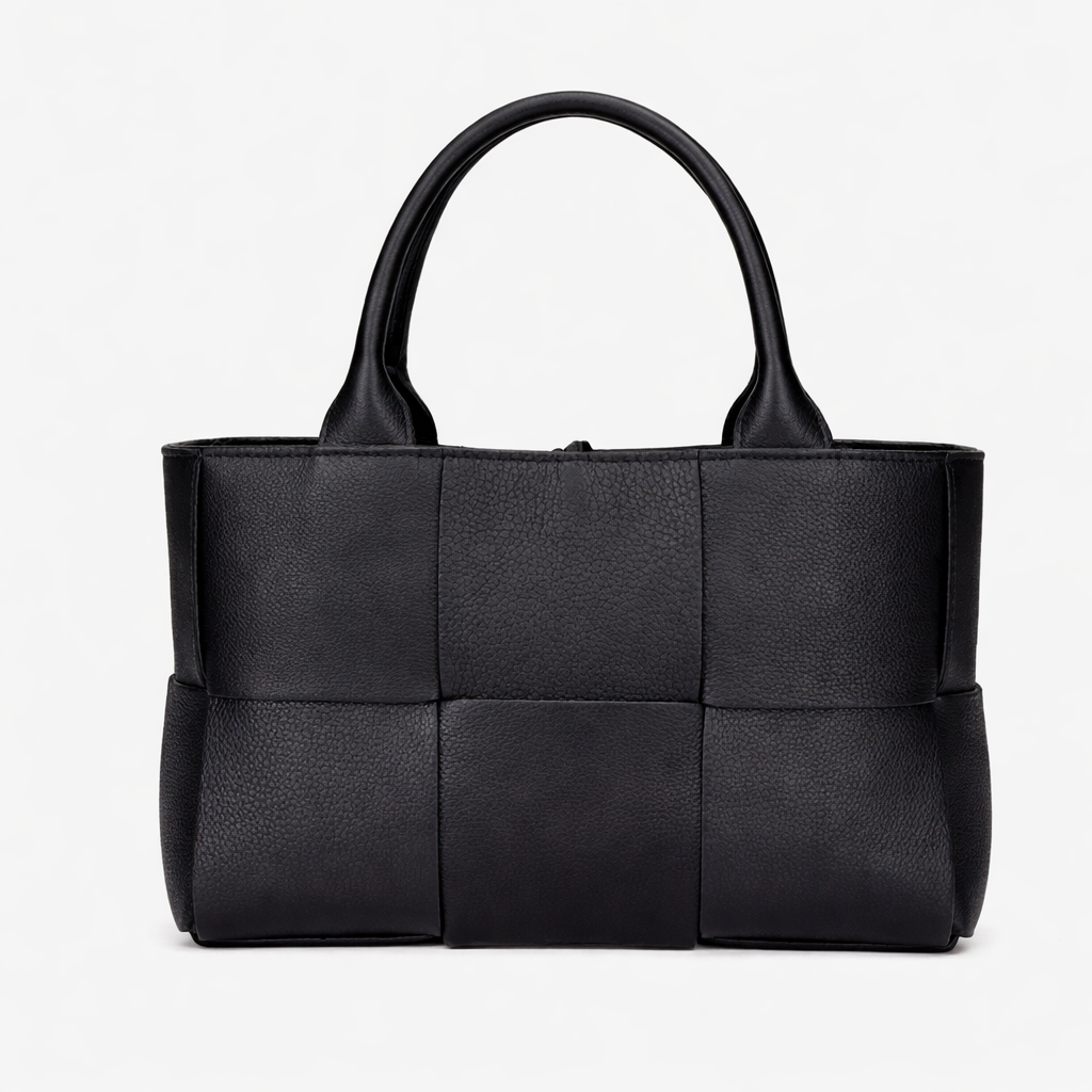 Luxury Woven Tote Bag – Soft Vegan Leather