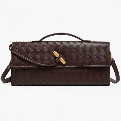Luxury Woven Clutch Bag – Elegant Evening Shoulder Style